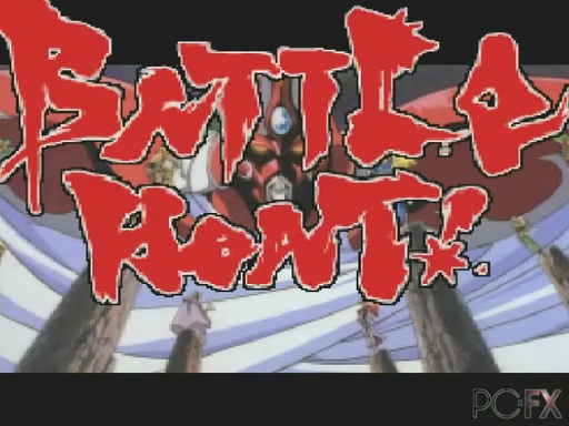 Battle Heat title screen for PC FX